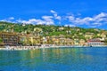 View of San Michele di Pagini beach, Liguria, Italy.