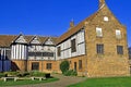 Sun and shadow across Gainsborough Old Hall 9, in Gainsborough, Lincolnshire. Royalty Free Stock Photo