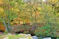 Bridge view in Padley Gorge, Grindleford, East Midlands.