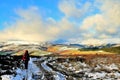 View from Win Hill Pike in the Hope Valley, Derbyshire.