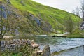 Stepping Stones, in Dovedale, Derbyshire. Royalty Free Stock Photo