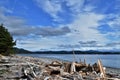 Den on Rebecca Spit Beach, Quadra Island, British Columbia.