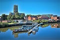 Doncaster Minster- back and sides reflections. Royalty Free Stock Photo