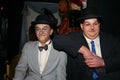 Waxwork tableau of Stan Laurel and Oliver Hardy