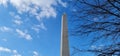 Closeup USA Washington DC Monument the famous landmark attraction Royalty Free Stock Photo