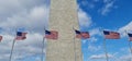 Closeup USA Washington DC Monument the famous landmark attraction Royalty Free Stock Photo