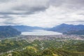 Takengon City Cloudy View From The Top of The Hill Royalty Free Stock Photo