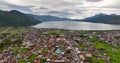 Takengon town and lake laut tawar. Sumatra, Indonesia.