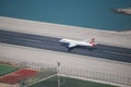 Takeoff Gibraltar Airport Royalty Free Stock Photo