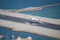 Takeoff Gibraltar Airport Royalty Free Stock Photo