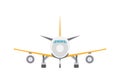 Takeoff passenger airplane isolated icon