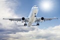 Takeoff plane in airport Royalty Free Stock Photo