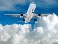 Takeoff plane in airport Royalty Free Stock Photo