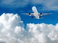 Takeoff plane in airport Royalty Free Stock Photo