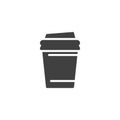 Takeout coffee vector icon