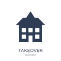 Takeover icon. Trendy flat vector Takeover icon on white background from business collection Royalty Free Stock Photo