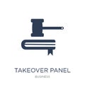 Takeover Panel icon. Trendy flat vector Takeover Panel icon on w Royalty Free Stock Photo