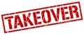 takeover stamp Royalty Free Stock Photo