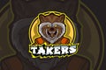 Takers e sport logo vector Royalty Free Stock Photo