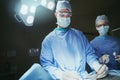 It takes a steady hand to save a life. surgeons in an operating room. Royalty Free Stock Photo