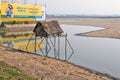 Loft house at rural fishery in west bengal India