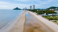 Takiab Beach Huahin Thailand, empty beach Thailand Huahin