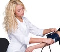 Taking blood pressure Royalty Free Stock Photo