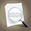 Reviewing a Prenuptial Agreement Royalty Free Stock Photo