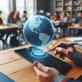 Taking a language class Learning a new language or improvin la