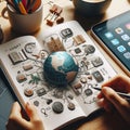 Taking a language class Learning a new language or improvin la
