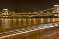 Chain Bridge Budapest: long Exposer - Mar 17