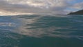 Taking ocean waves right into the camera. GoPro HD footage. 1080-60HD