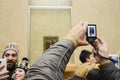 Taking picture of Mona Lisa