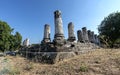 Night scene of ancient city of stratonekieia Royalty Free Stock Photo