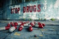 Taking a stand: advocating against drug use with powerful imagery, promoting awareness and prevention through the Royalty Free Stock Photo