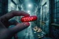 Taking a stand: advocating against drug use with powerful imagery, promoting awareness and prevention through the Royalty Free Stock Photo