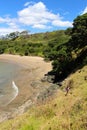 Taking a stroll along Coopers beach Royalty Free Stock Photo