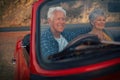 Taking their retirement years out on the road. a senior couple enjoying a road trip. Royalty Free Stock Photo