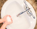 Time to wash your hands. Royalty Free Stock Photo