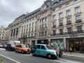 Iconic London taxi on the streets of England capital city Royalty Free Stock Photo