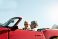 Taking a vacation is the real joy of retirement. a senior couple going on a road trip. Royalty Free Stock Photo