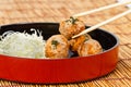 Takoyaki : Meat balls Royalty Free Stock Photo