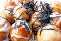 takoyaki, octopus balls, japanese food Royalty Free Stock Photo