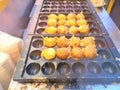 Takoyaki octopus balls - Japanese food Royalty Free Stock Photo