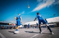 Takraw through the noose of ancient sports at the Buffalo Running Festival, an annual event for residents of Chonburi Province