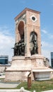 Taksim Monument in Beyoglu Istanbul Turkey Royalty Free Stock Photo