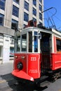 Taksim street tramway in Istanbul, Turkey