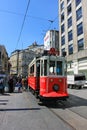 Taksim street tramway in Istanbul, Turkey