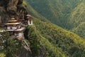 Taktsang Palphug Monastery (also known as The Tiger nest) , Paro, Bhutan Royalty Free Stock Photo