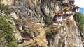 Taktshang Goemba or Tiger's nest Temple on mountain, Bhutan Royalty Free Stock Photo